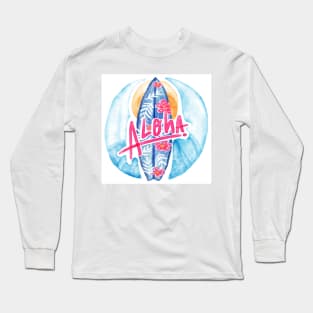 Aloha Hawaii Surf Long Sleeve T-Shirt